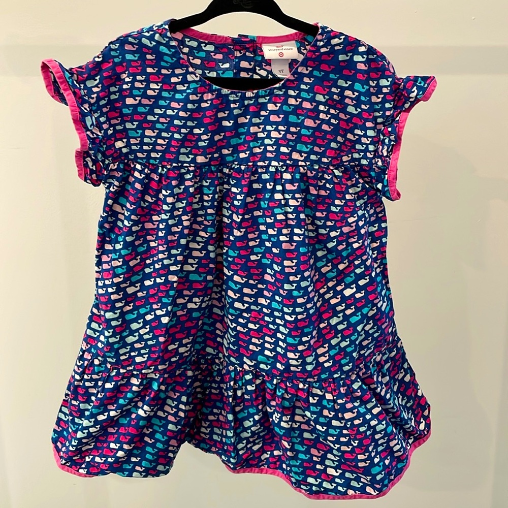 EUC Vineyard Vines for Target Whale Print Dress 3T